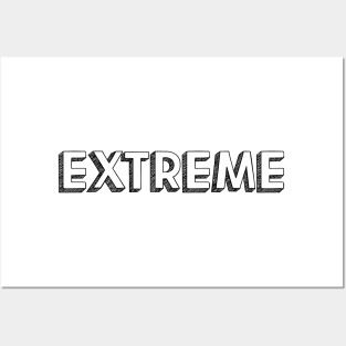 Extreme <\\> Typography Design Posters and Art